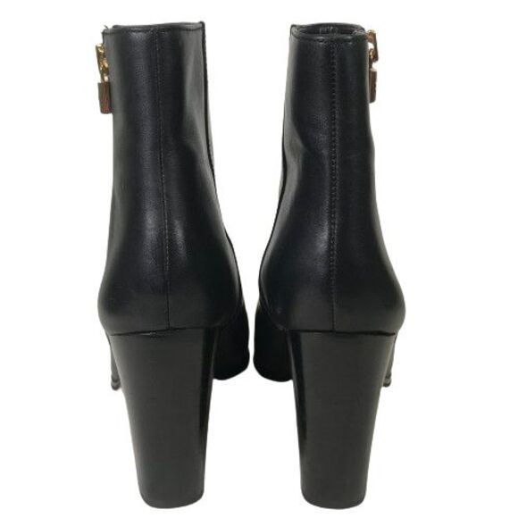 Michael Kors Black Ankle Boots with Gold Zipper - Picture 6 of 16